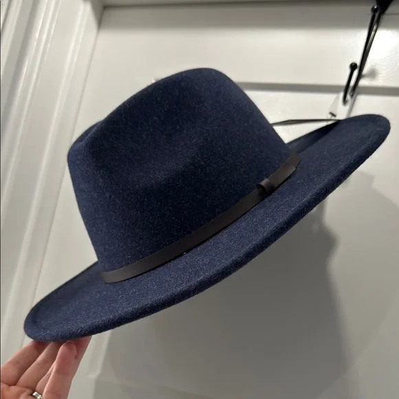 NWT Goodfellow & Co Navy Blue Fedora Hat Size L/ LX - Picture 2 of 7